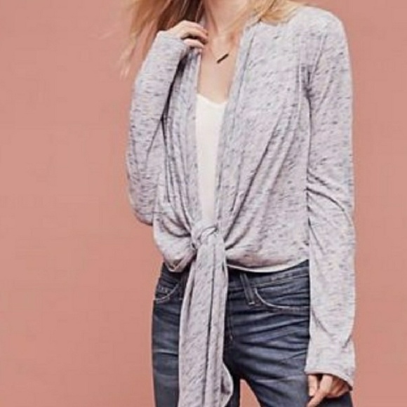 Anthropologie Sweaters - Pure + Good Anthro Cascadia Tie Front Cardigan